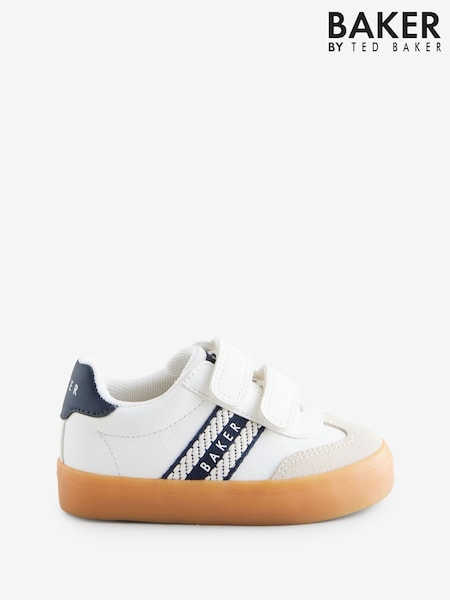 Baker by Ted Baker Boys Branded Tape Trainers (E46121) | AED227