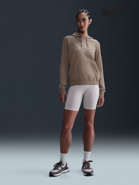 Nike Mink Brown Sportwear Club Fleece Graphic Hoodie (E46298) | 3,905 UAH