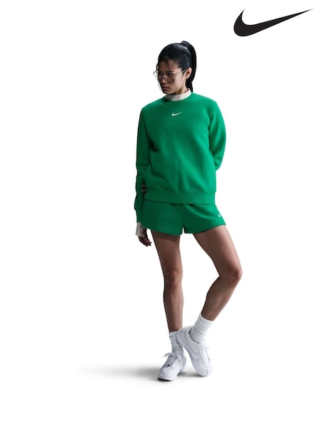 Nike Stadium Green Phoenix Fleece Crew Neck Sweatshirt (E46341) | €69