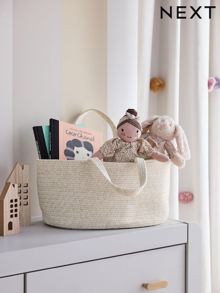 Cream Nursery Storage Rope Caddy (E46460) | €22
