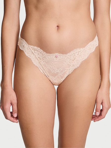 Victoria's Secret Marzipan Nude Thong Lace Knickers (E46495) | €15.50