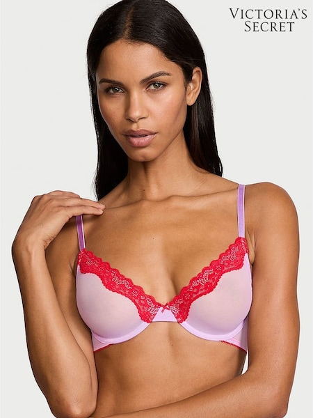 Victoria's Secret Silky Lilac Purple Unlined Demi Bra (E46497) | €27