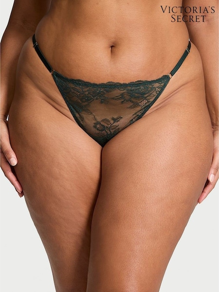 Victoria's Secret Botanical Green G String Rose Lace Knickers (E46498) | €4.50