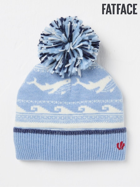 FatFace Blue Shelter Wilson the Whale Hat (E46558) | €10.50
