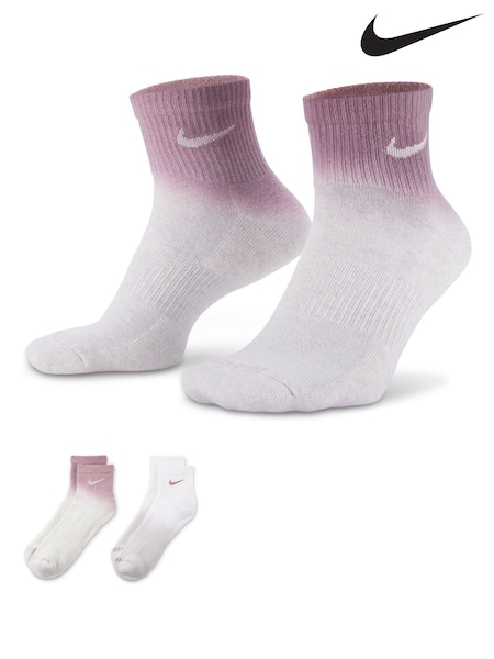 Nike Natural Everyday Plus Cushioned Ankle Socks 2 Pack (E46710) | €21.50