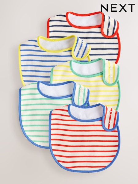 Bright Stripe Baby Stripe Bibs 5 Pack (E46733) | €14