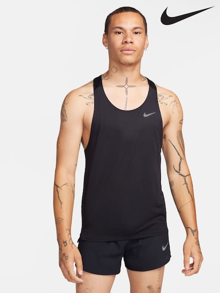 Nike Black Fast Dri-FIT Running Singlet Vest Top (E46737) | €48