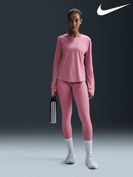 Nike Elemental Pink Dri-FIT One Classic Long-Sleeve Fitness Top (E46762) | €54