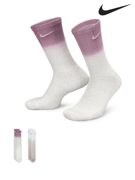 Nike Natural Everyday Plus Cushioned Crew Socks (2 Pairs) (E46771) | €24