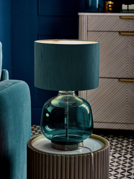 Teal Blue Connor Table Lamp (E47249) | €66