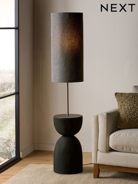 Black Hera Totem Floor Lamp (E47251) | €291