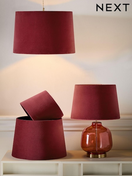 Cranberry Red Velvet Easy Fit Shade Ceiling Light (E47267) | 704 UAH - 978 UAH