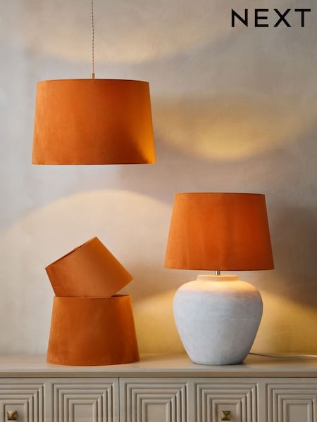 Orange Velvet Easy Fit Shade Ceiling Light (E47270) | €24 - €33