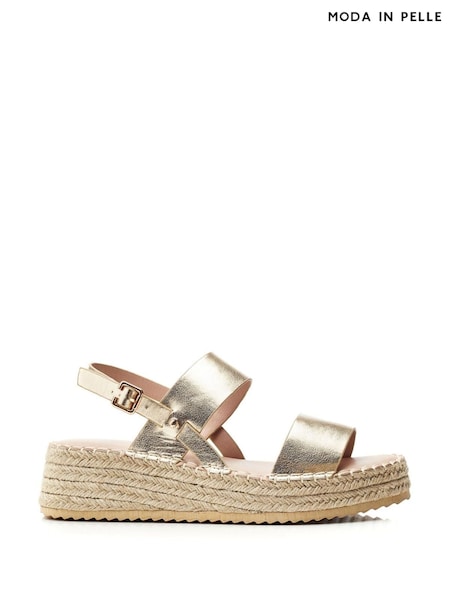 Moda In Pelle Nashay Two Part Low Espadrille Wedges (E47413) | ₪397