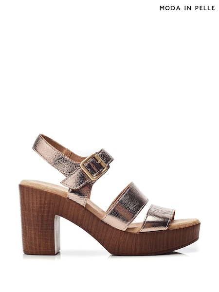 Moda In Pelle Nafiah H-Band Block Heel Sandals (E47414) | 220 QAR