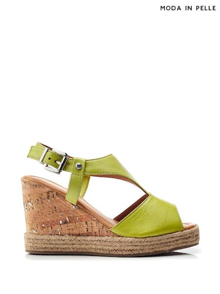 Moda In Pelle Petrina T Bar Front Wedge Sandals (E47426) | €81