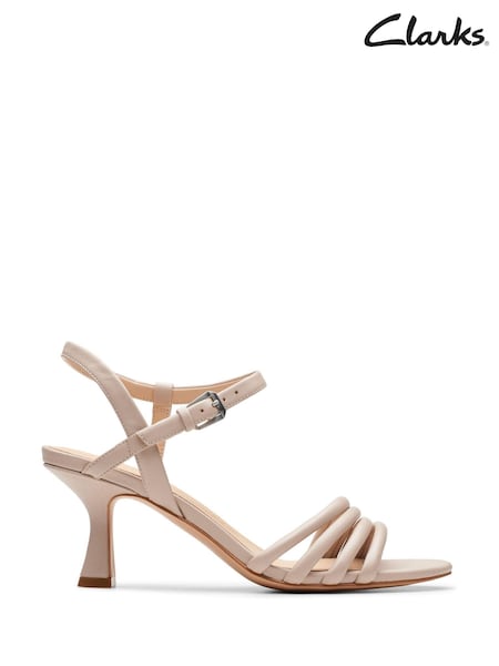 Natur - Clarks Leather Amali May Sandals (E47481) | 87 €