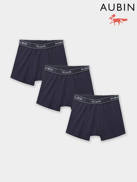 Aubin Blue Toft Boxer Shorts 3 Pack (E47511) | ₪246