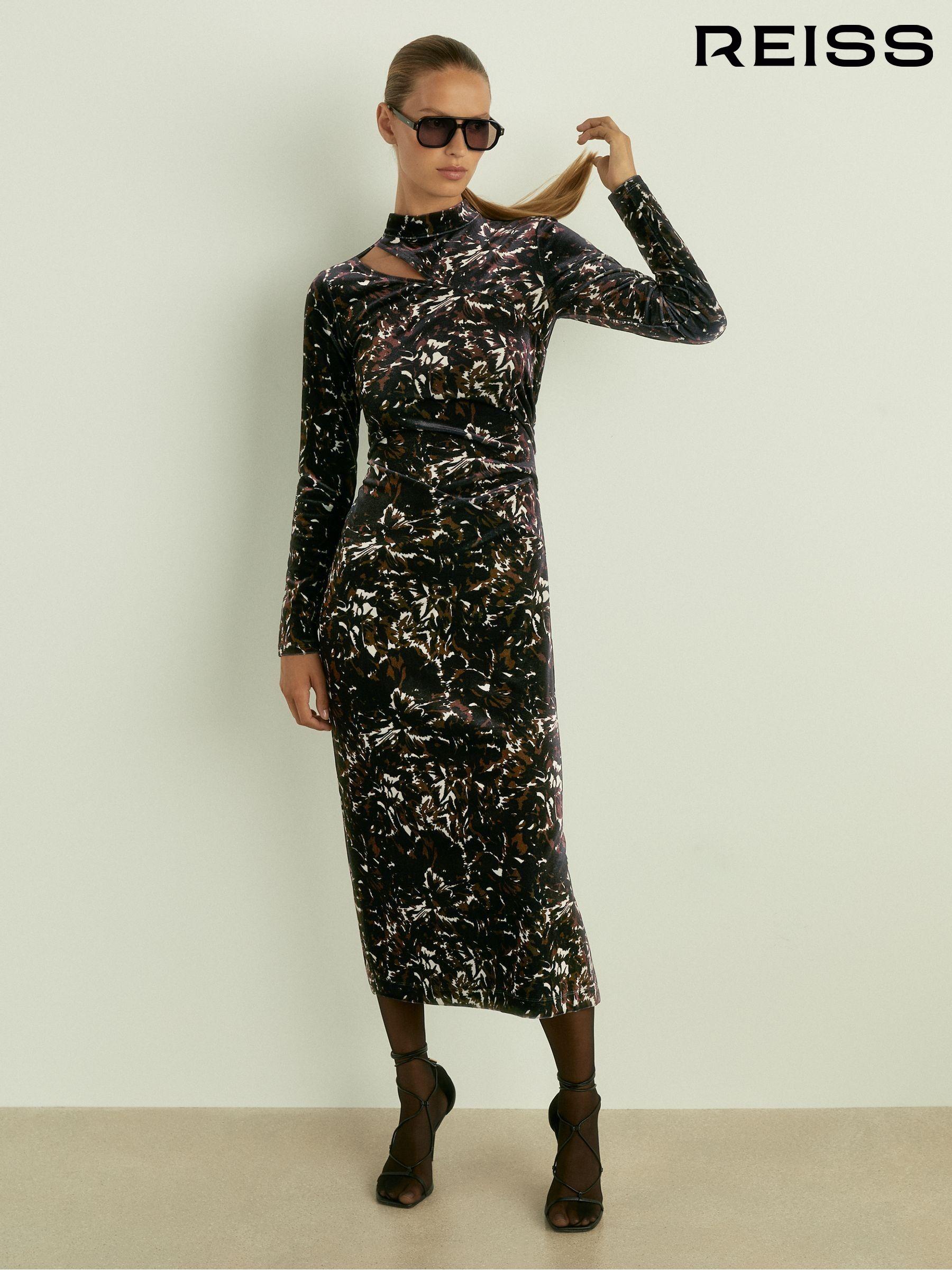 Women's Reiss Black Print Dresses | Next Qatar Women's Reiss Black Print Dresses | Next Qatar
