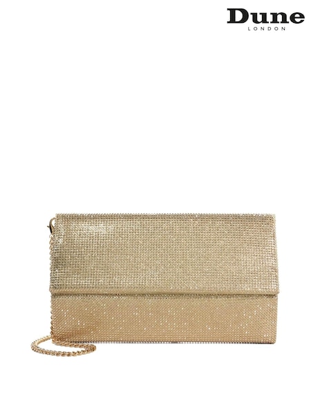 Золотой - Dune London Esmes Structured Foldover Clutch (E47930) | €50