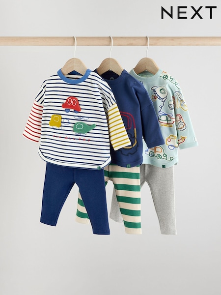 Medios de transporte llamativos - Baby Tops and Leggings 6 Piece Set (E48114) | 41 € - 44 €