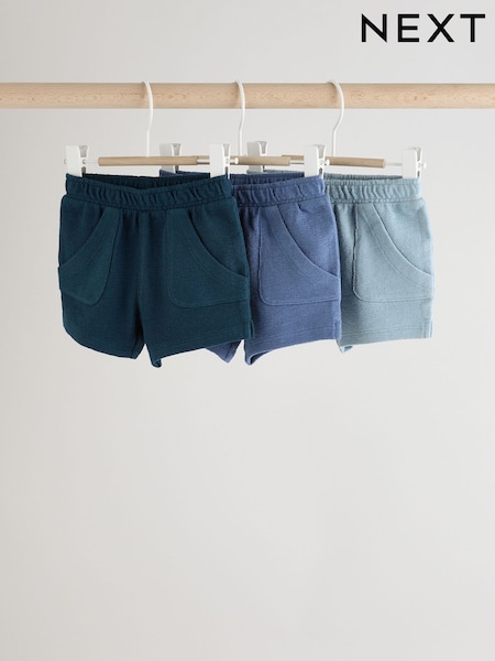Azul - Jersey 100% Cotton Baby Shorts 3 Pack (E48180) | 18 € - 21 €