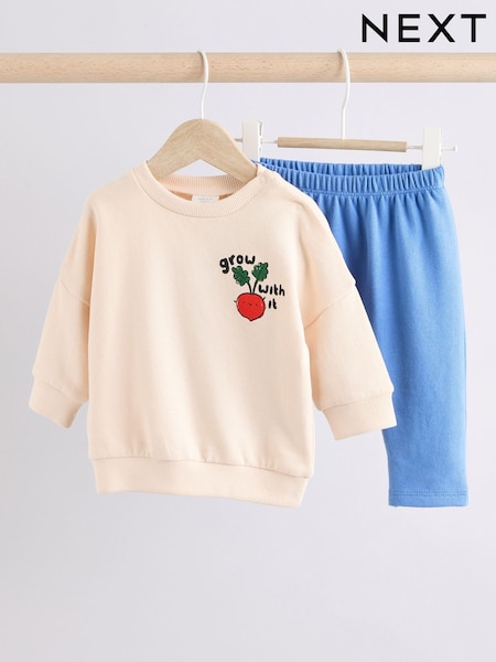 בצבע בוהק בעיטור צנון - Baby Sweatshirt And Joggers Set 2 Piece (E48217) | ‏55‏₪ - ‏63‏ ₪
