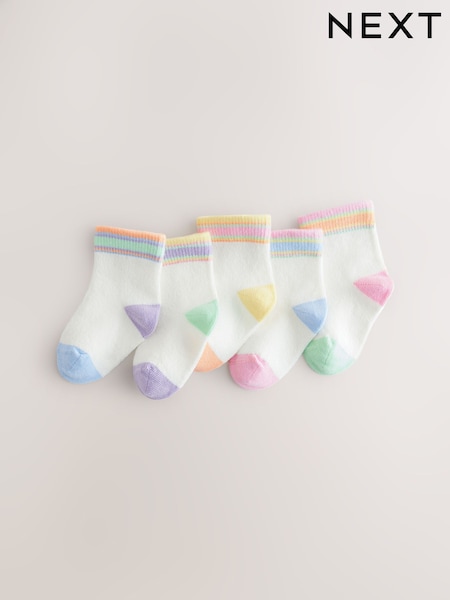 Rainbow Baby Socks 5 Pack (0mths-2yrs) (E48280) | €4