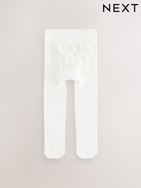 לבן - Baby Occasion Tights 1 Pack (0mths-2yrs) (E48343) | ‏25‏₪