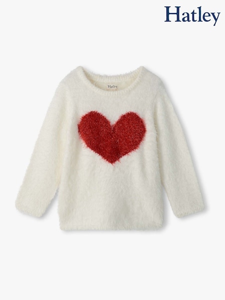 Naturlig - Hatley Red Heart Everywhere Jumper
