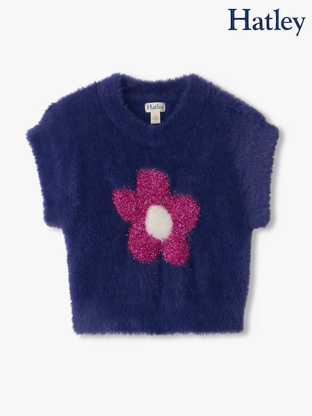 Blue - Hatley Flower Everywhere Jumper Vest