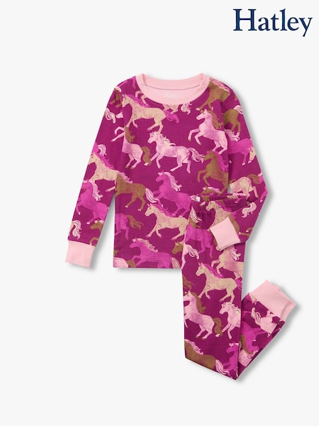 Viola - Hatley Galloping Horses Cotton Rib Pyjama Set