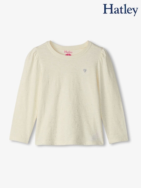 Natural - Hatley Silver Hot Melt Puff Tee Shirt