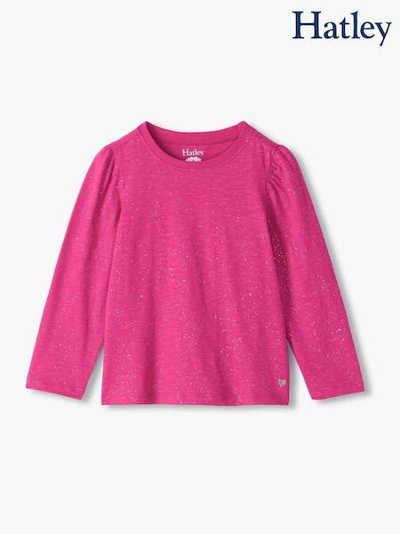Pink - Hatley Very Berry Hot Melt Long Sleeve T-shirt