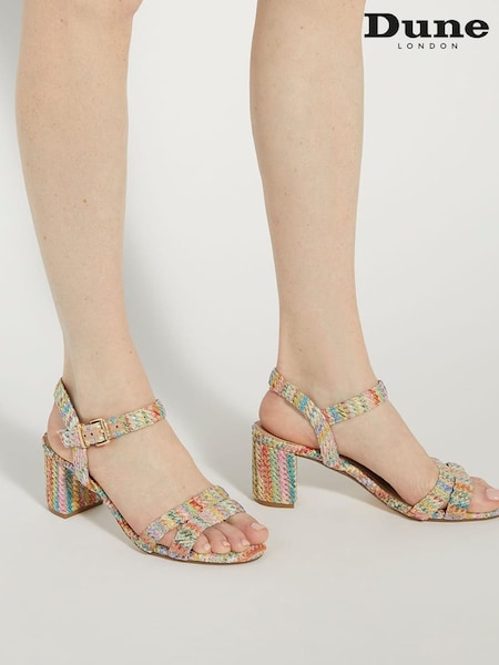 Dune London Multi Standard Fit Merisa 2 Part Block Heel Sandals (E48513) | €54