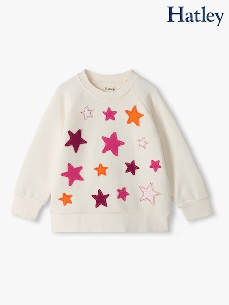 Natural - Hatley Super Star Slouchy Pullover Sweat Top