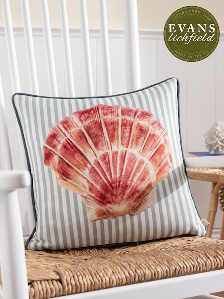 Evans Lichfield Multicolour Salcombe Scallop Piped Cushion (E48661) | 1,322 UAH