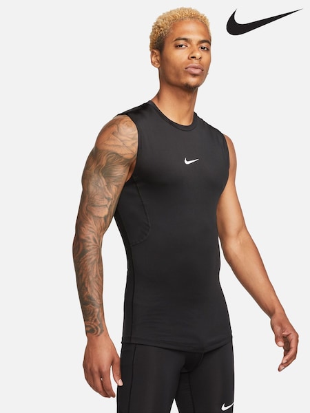 Svart - Nike Pro Dri-fit Tight Sleeveless Training Top (E48848) | kr690