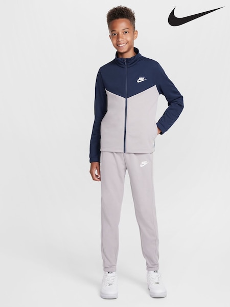 Bleumarin în miez de noapte - Trening Nike cu fermoar (E48860) | 372 LEI