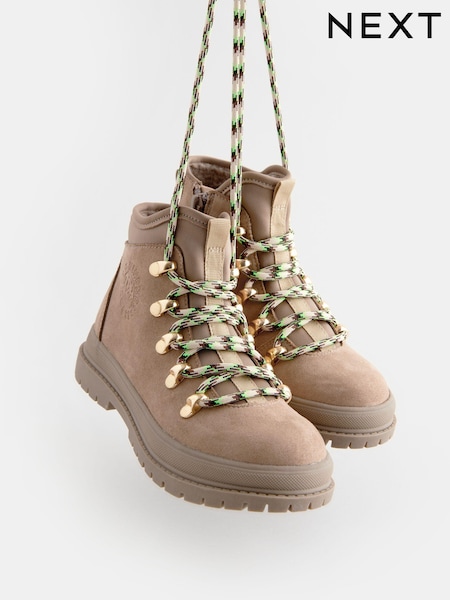 Neutral Lace-Up Hiker Boots (E48867) | €15.50 - €21