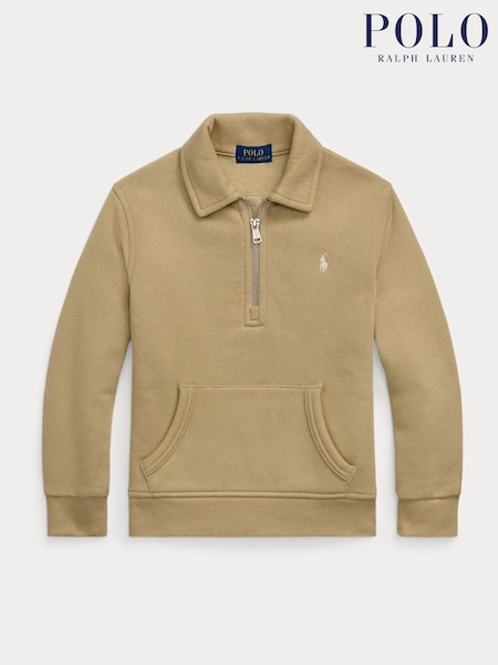 Polo Ralph Lauren Green Boys Quarter Zip Jersey Sweatshirt (E49573) | 4,746 UAH