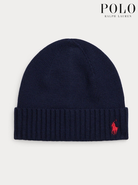 Polo Ralph Lauren Boys Knitted Logo Beanie Hat (E49581) | €29