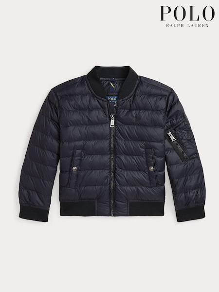 Polo Ralph Lauren Boy Puffer Bomber Sporty Black Jacket (E49595) | 137 €