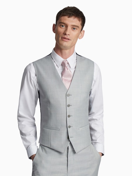 Ted Baker Tailoring Grey Antila Semi Plain Slim Fit Waistcoat (E49636) | €73