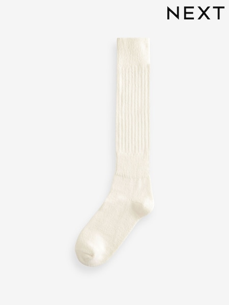 Кремовый - Slouchy Longline Length Ankle Socks 1 Pack (E49654) | €4