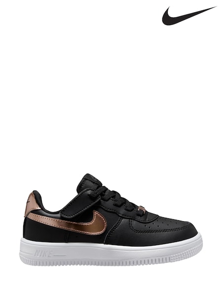 Nike Black/Bronze Junior Air Force 1 EasyOn Trainers (E49997) | €79