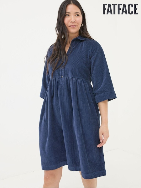 FatFace Sara Blue Bubble Cord Dress (E50048) | €52.50