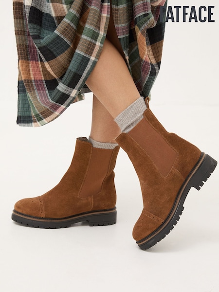 FatFace Essie Brown Chelsea Boots (E50074) | €59
