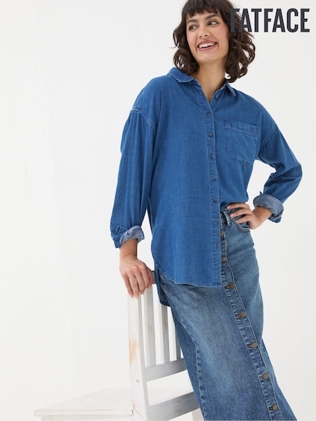 FatFace Carolin Blue Denim Shirt (E50087) | €39.50