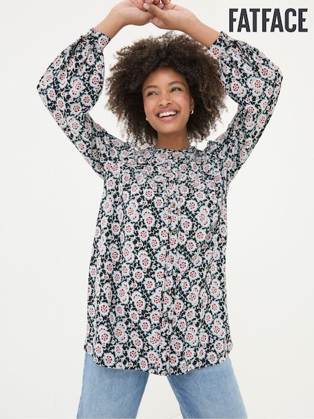 FatFace Jodie Black Wild Floral Tunic (E50088) | €33